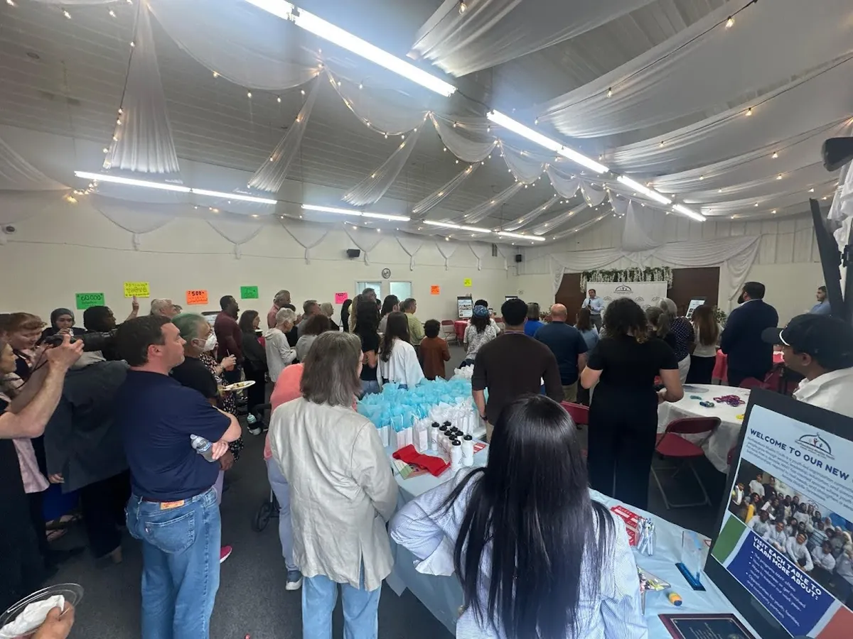 Youth gathered at the MMY Center