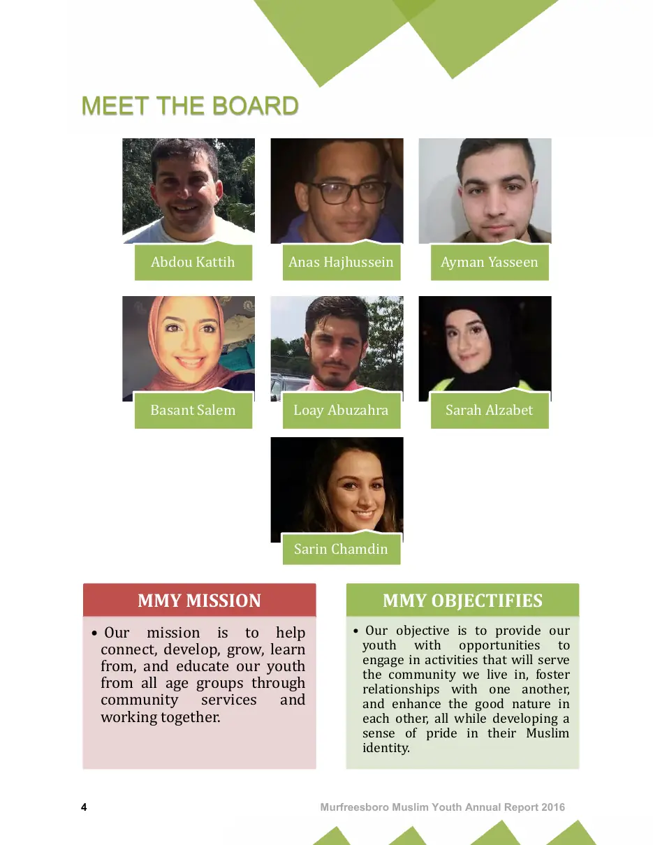 Page 4 of the 2016 annual report