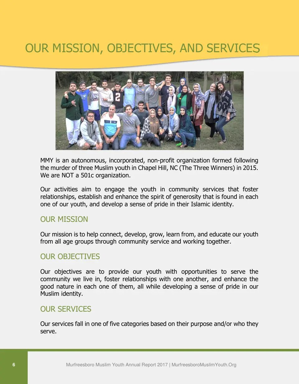 Page 6 of the 2017 annual report