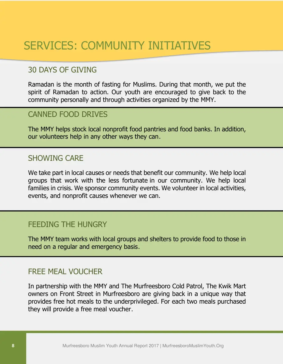 Page 8 of the 2017 annual report