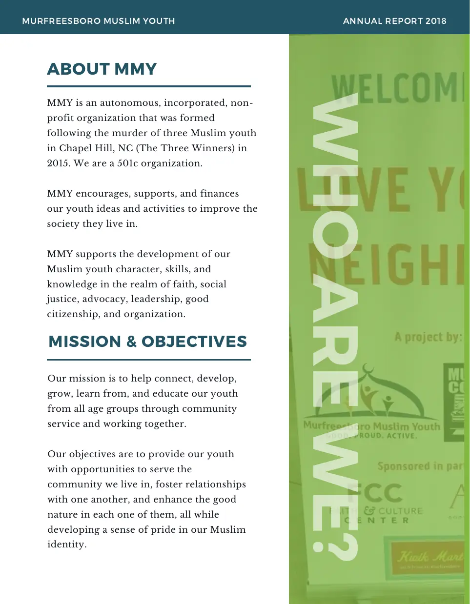 Page 4 of the 2018 annual report