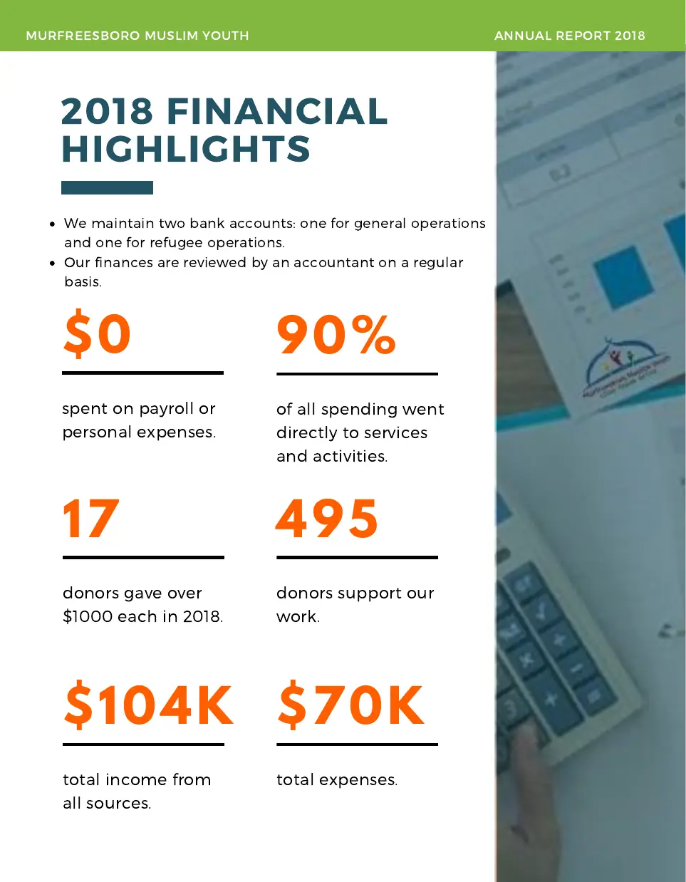 Page 8 of the 2018 annual report