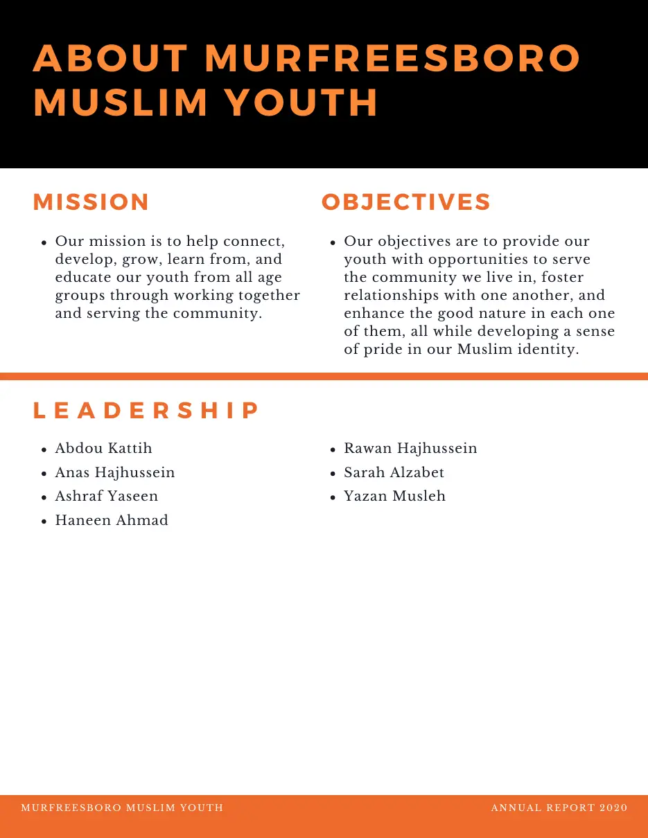 Page 3 of the 2020 annual report